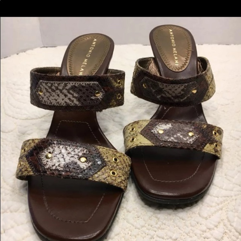 Antonio Melani Reptile Skin Heels Sz 6.5